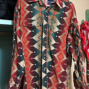 Wrangler Men's Multicolor Retro pearl snap